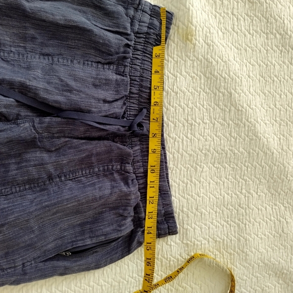Athleta Retreat Linen Ankle Pant Raining Violet Sz S - Picture 8 of 9